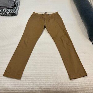 Mens J. Crew Stretch Khakis (33Wx32L)